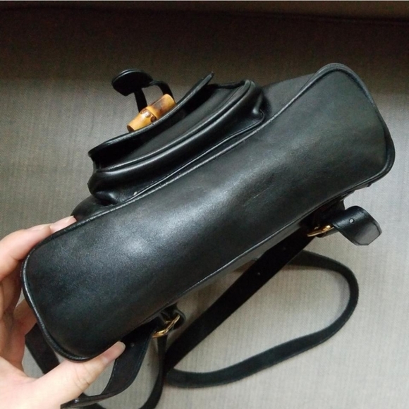 Authentic Vintage Gucci Bamboo Top Handle Backpack - Picture 8 of 13